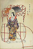 The Noh Play Yuya, by Kogyo, 1922